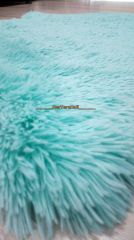 Doğuş Tavşan Tüyü Turkuaz Post Halı 100x140cm