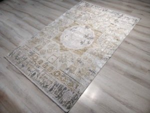 Yamalı Home West 7602 Vizon 160x230 cm Saçaklı Salon Halısı