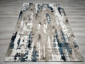 Yhome İllision 8120Mavi Vizon 160x230 cm Saçaklı Salon Halısı