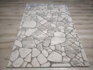 Joker Tiffany Concept Mrz05Gri Beyaz 150x230 cm İpeksi Salon Halısı