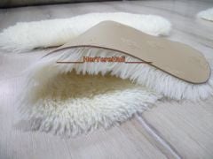 Yamalı Home Tavşan Tüyü Krem 30x46cm 6'lı Ayak Paspası Seti