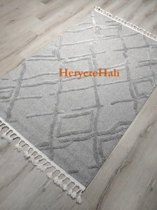 Eko Halı Terazzo TRZ03 Gri İskandinav Halı 120x180 cm