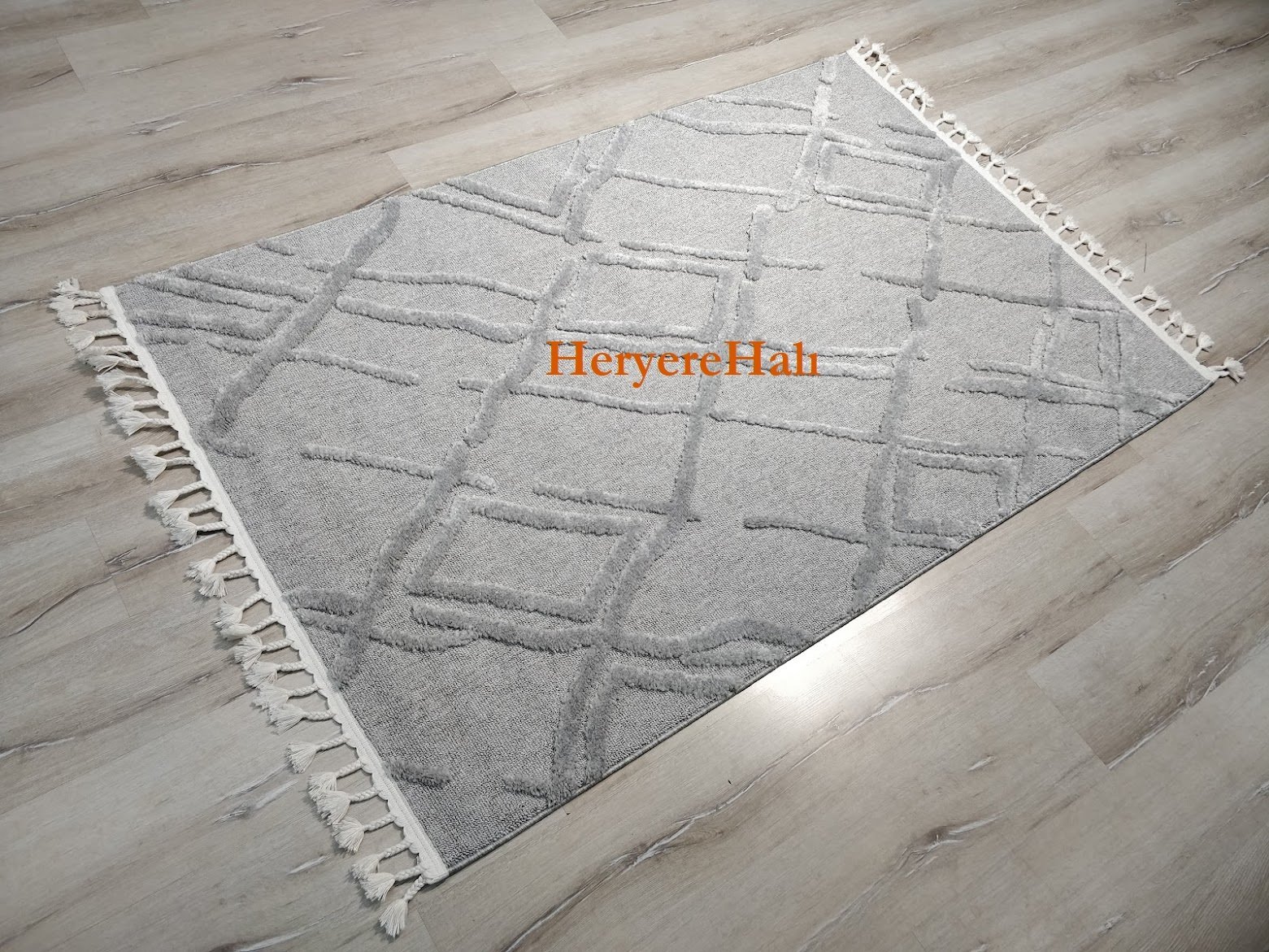 Eko Halı Terazzo TRZ03 Gri İskandinav Halı 120x180 cm