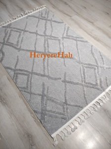 Eko Halı Terazzo TRZ03 Gri İskandinav Halı 120x180 cm