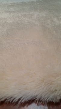 Doğuş Tavşan Tüyü Krem 140x140cm Yuvarlak Halı