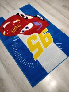 Disney Halı Çocuk Odası Halısı D144Mcqueen Araba 100x150 cm