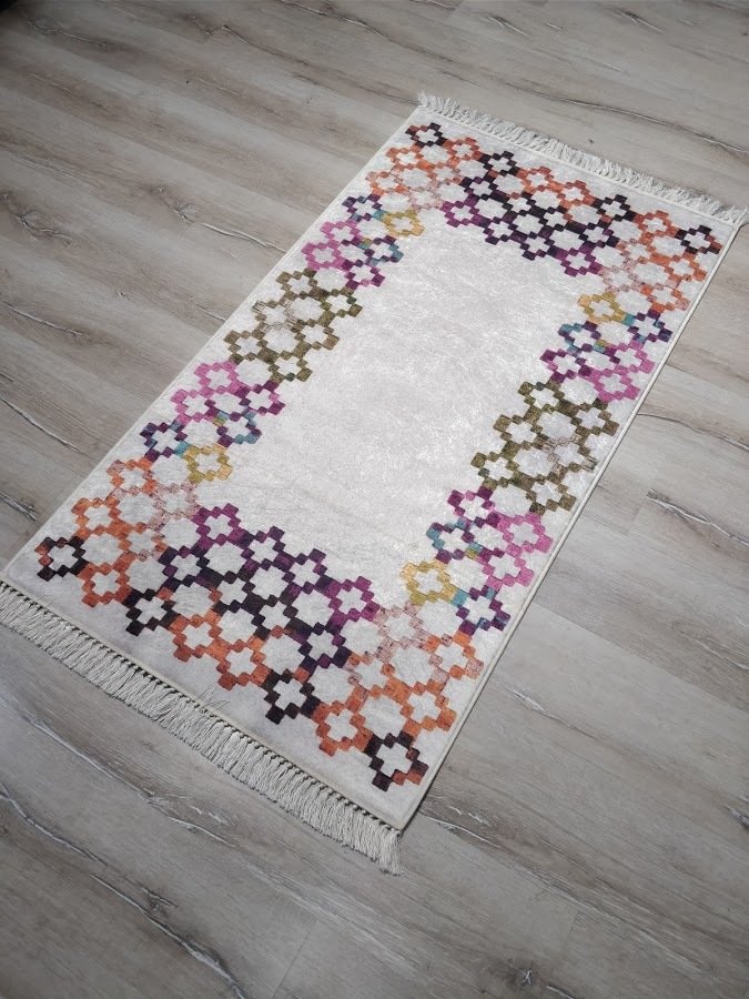 YamalıHome Style V4151 Renkli Kilim Desen 80x150 cm Baskı Kilim