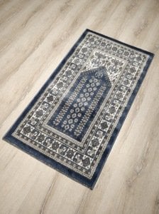2 Adet Halı Sarayı Sihir Namazlık Seccade NM011 Mavi 60x115cm
