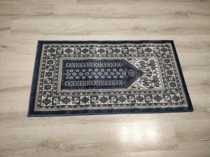 2 Adet Halı Sarayı Sihir Namazlık Seccade NM011 Mavi 60x115cm