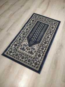 2 Adet Halı Sarayı Sihir Namazlık Seccade NM011 Mavi 60x115cm