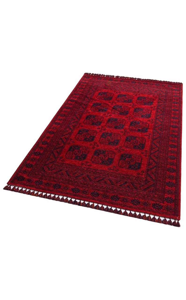 Eko Halı Buhari BHR01RED Bordo İnce Kaymaz Dokuma Halı 160X230 cm