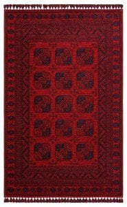Eko Halı Buhari BHR01RED Bordo İnce Kaymaz Dokuma Halı 160X230 cm