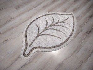 YAMALI home İrem 1004Kahve 80x140 cm Yaprak Şekilli Halı