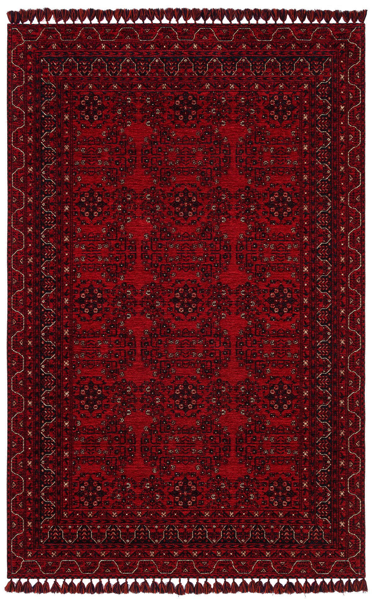 Eko Halı Buhari BHR02RED Bordo İnce Kaymaz Dokuma Halı 120X180 cm