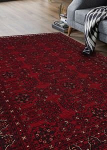 Eko Halı Buhari BHR02RED Bordo İnce Kaymaz Dokuma Halı 120X180 cm