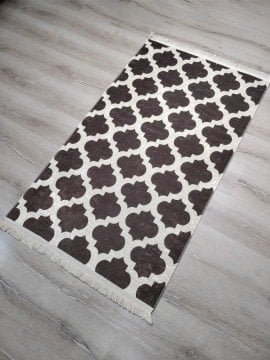 YamalıHome Style M7503Moda Maça Kahve 125x200 cm Baskı Kilim