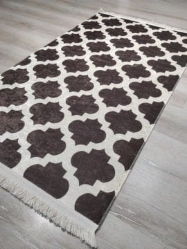 YamalıHome Style M7503Moda Maça Kahve 125x200 cm Baskı Kilim