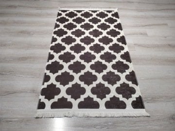 YamalıHome Style M7503Moda Maça Kahve 125x200 cm Baskı Kilim