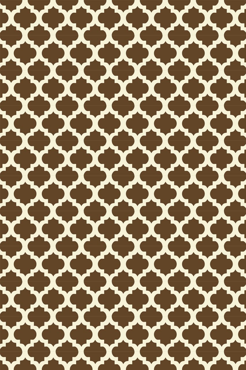 YamalıHome Style M7503Moda Maça Kahve 125x200 cm Baskı Kilim