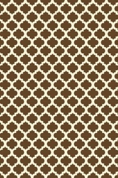 YamalıHome Style M7503Moda Maça Kahve 100x300 cm Baskı Kilim