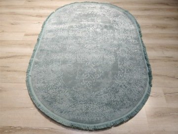Türkmen Halı Ruba 11873Mavi Oval Halı 120x180 cm