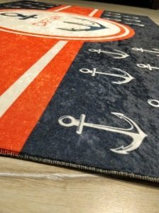 YamalıHome Style C016 Lacivert Çapa Desenli 120x180 cm Çocuk Halısı