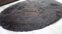 Doğuş Tavşan Tüyü Kahve 140x140cm Yuvarlak Halı