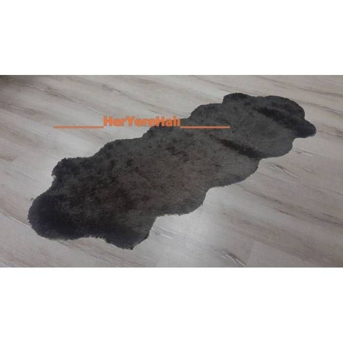 Doğuş Tavşan Tüyü Kahve Post Halı 60x200 cm  Peluş Post Halı