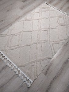 Eko Halı Terazzo TRZ03 Beyaz İskandinav Halı 160x230 cm