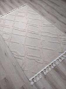 Eko Halı Terazzo TRZ03 Beyaz İskandinav Halı 160x230 cm