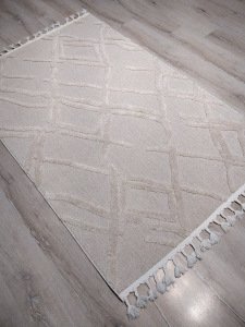 Eko Halı Terazzo TRZ03 Beyaz İskandinav Halı 160x230 cm