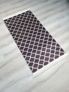 YamalıHome Fas Kahve Krem Halı 80x150 cm