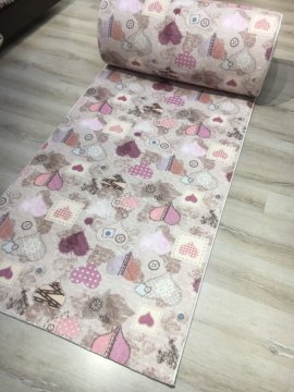 Merroni Trend Soft E042Kalp 120cm Renkli Kesme Yolluk