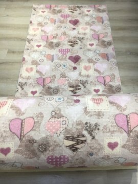 Merroni Trend Soft E042Kalp 120cm Renkli Kesme Yolluk
