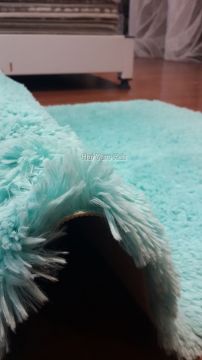 Doğuş Tavşan Tüyü Turkuaz 80x300 cm Peluş Yolluk