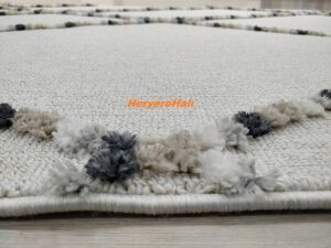 Eko Halı Terazzo TRZ04 Beyaz Bej  İskandinav Halı 120x180 cm