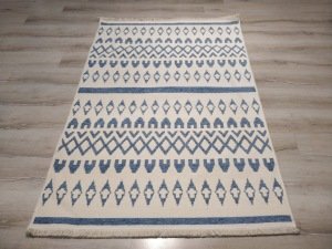 Eko Halı Mondo Kilim MD03 Mavi Çift Taraflı Kilim 160x230 cm