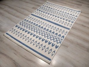 Eko Halı Mondo Kilim MD03 Mavi Çift Taraflı Kilim 160x230 cm