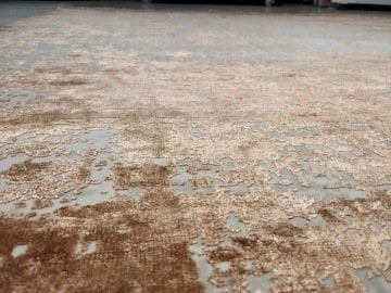 Eko Halı Cordoba DB01Terra Kiremit Rengi 160x230cm İpekli İnce Salon Halısı