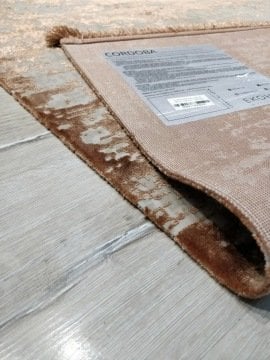 Eko Halı Cordoba DB01Terra Kiremit Rengi 160x230cm İpekli İnce Salon Halısı