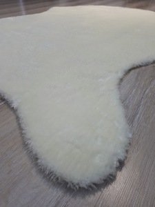 YamalıHome Rakoon Peluş Halı Beyaz Post 90x150 cm Post Halı