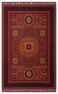 Eko Halı BUHARI BHR 10 MULTY Afgan / Yağcıbedir Desenli Hav Toz Vermez Yıkanabilir Kaymaz İnce Dokuma Halı 160X230 cm