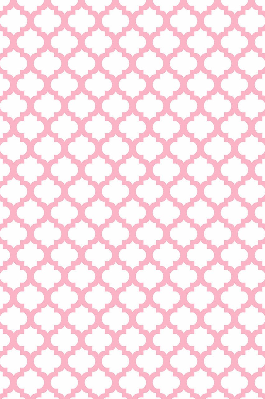 YAMALI home Style Moda Desen Saçaklı Halı BEYAZ pembe - 100x300 cm
