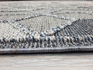 Eko Halı Soho SH 03 Grey Hasır Dokuma Halı Yolluk 80x300 cm