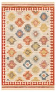 NOMAD NMD 04 NAVY Yıkanabilir, Çift Taraflı Kullanıma Uygun Yumuşak Tuşeli Otantik Kilim