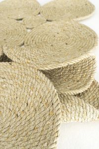 PATNA PTN 01 NATURAL Jüt Hasır Görünümlü Hav Toz Vermez Örgü Halı 150x240 cm