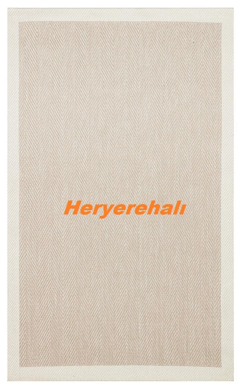 MONO MNO 02 BEIGE Hav Toz Vermez Kaymaz Tabanlı Şık Leke Tutmaz Yeni Sisal Kilim