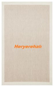 MONO MNO 02 BEIGE Hav Toz Vermez Kaymaz Tabanlı Şık Leke Tutmaz Yeni Sisal Kilim 120x180 cm