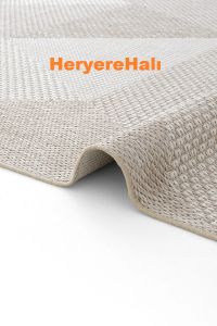 MONO MNO 03 BEIGE Hav Toz Vermez Kaymaz Tabanlı Şık Leke Tutmaz Yeni Sisal Kilim 120x180 cm