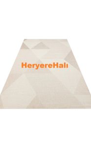 MONO MNO 03 BEIGE Hav Toz Vermez Kaymaz Tabanlı Şık Leke Tutmaz Yeni Sisal Kilim